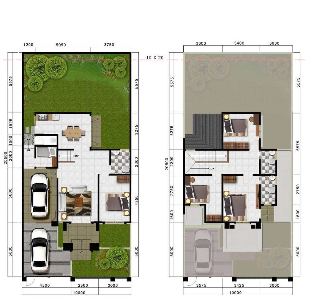 foto denah rumah tipe ELBRUS FLAT EXTENSION G.02/31 perumahan CITRA SENTUL RAYA