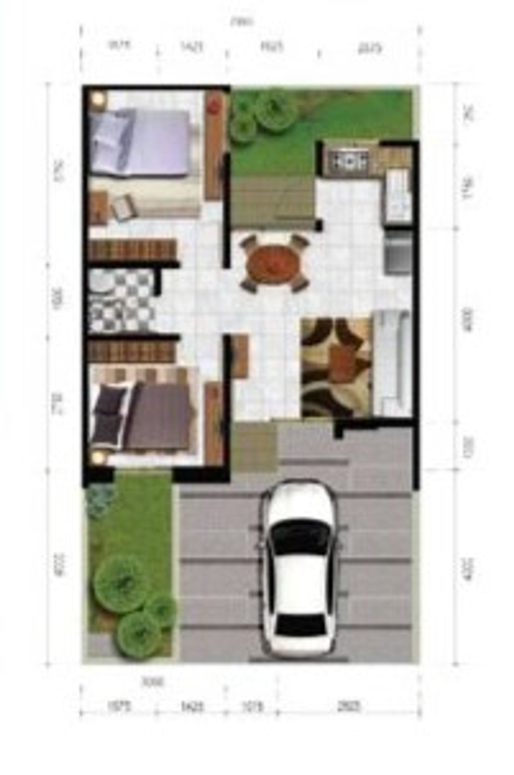 foto denah rumah tipe COLOGNE STANDAR perumahan CITRA SENTUL RAYA