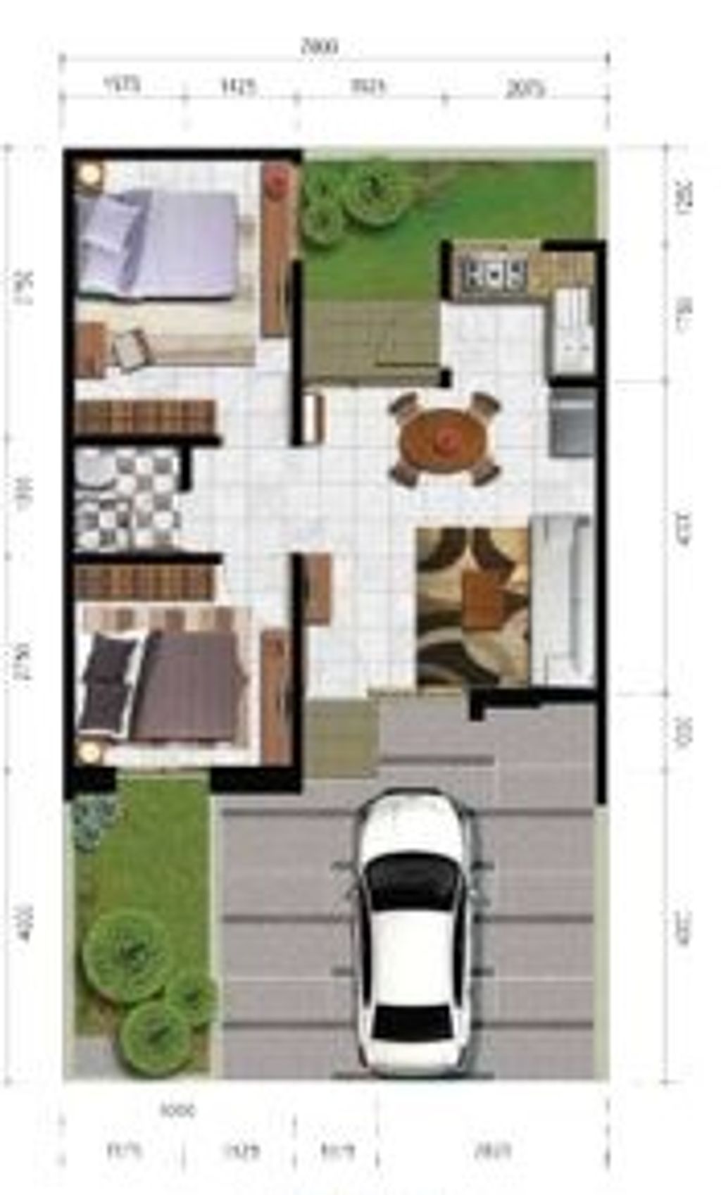 foto denah rumah tipe COLOGNE EXTENSION perumahan CITRA SENTUL RAYA