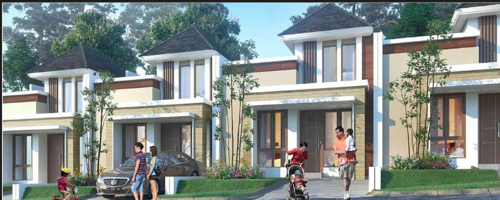 foto tampak rumah tipe ARAUCA perumahan CITRA SENTUL RAYA