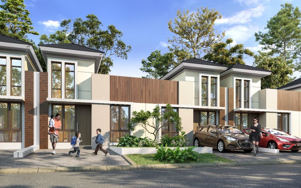 foto tampak rumah tipe MARGARITKA L.07/02 perumahan CITRA SENTUL RAYA