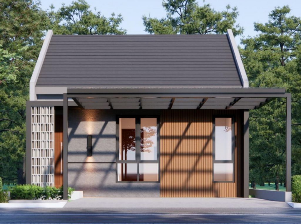 foto tampak rumah tipe Sakura perumahan Persada Village Premium