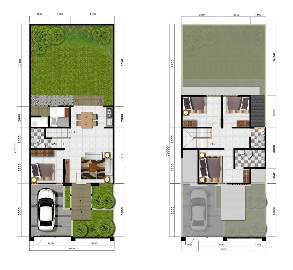 foto denah rumah tipe CARTENSZ FLAT IRR C.01/30 perumahan CITRA SENTUL RAYA