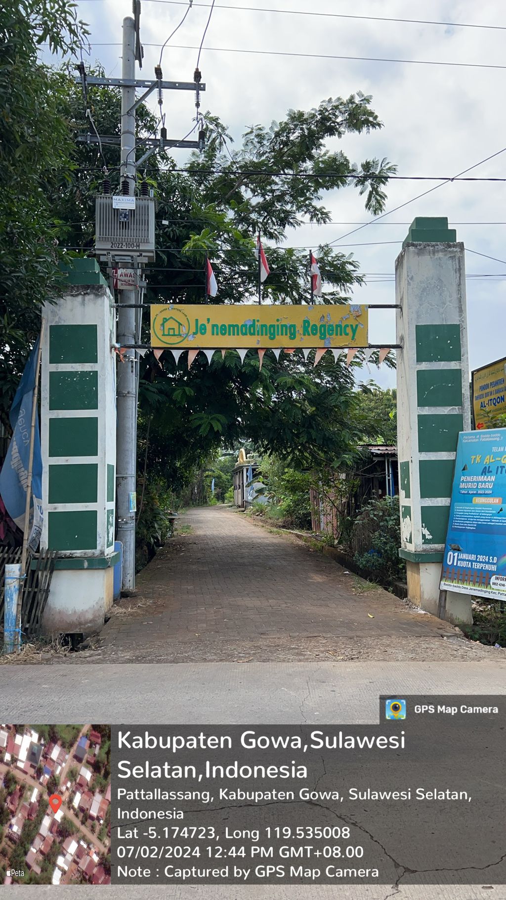 foto gerbang perumahan JE'NEMADINGING REGENCY TAHAP 3