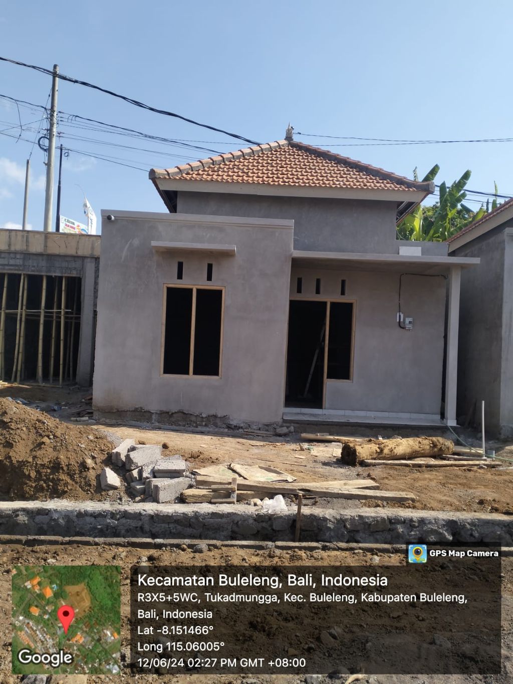 foto tampak rumah tipe 36/70 perumahan CEMPAKA MAS SANTOSA