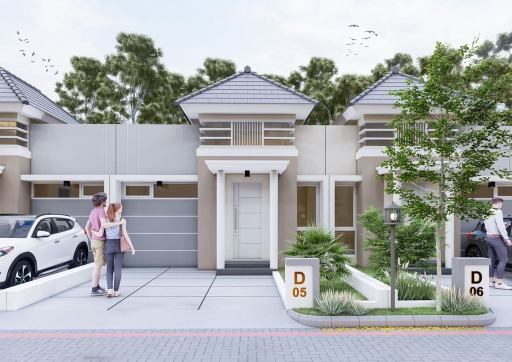 foto tampak rumah tipe 30 subsidi perumahan Gayatri Maksoem Village