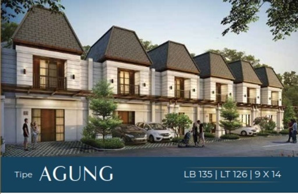 foto tampak rumah tipe Agung - 84 perumahan Vida Bekasi - Cluster Kencana
