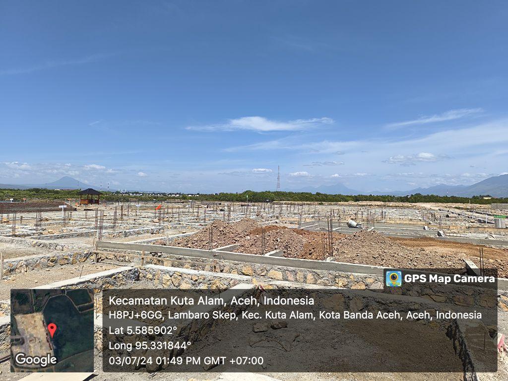 foto posisi tengah perumahan GRIYA ATLANTA LAMBARO SKEP TAHAP 2