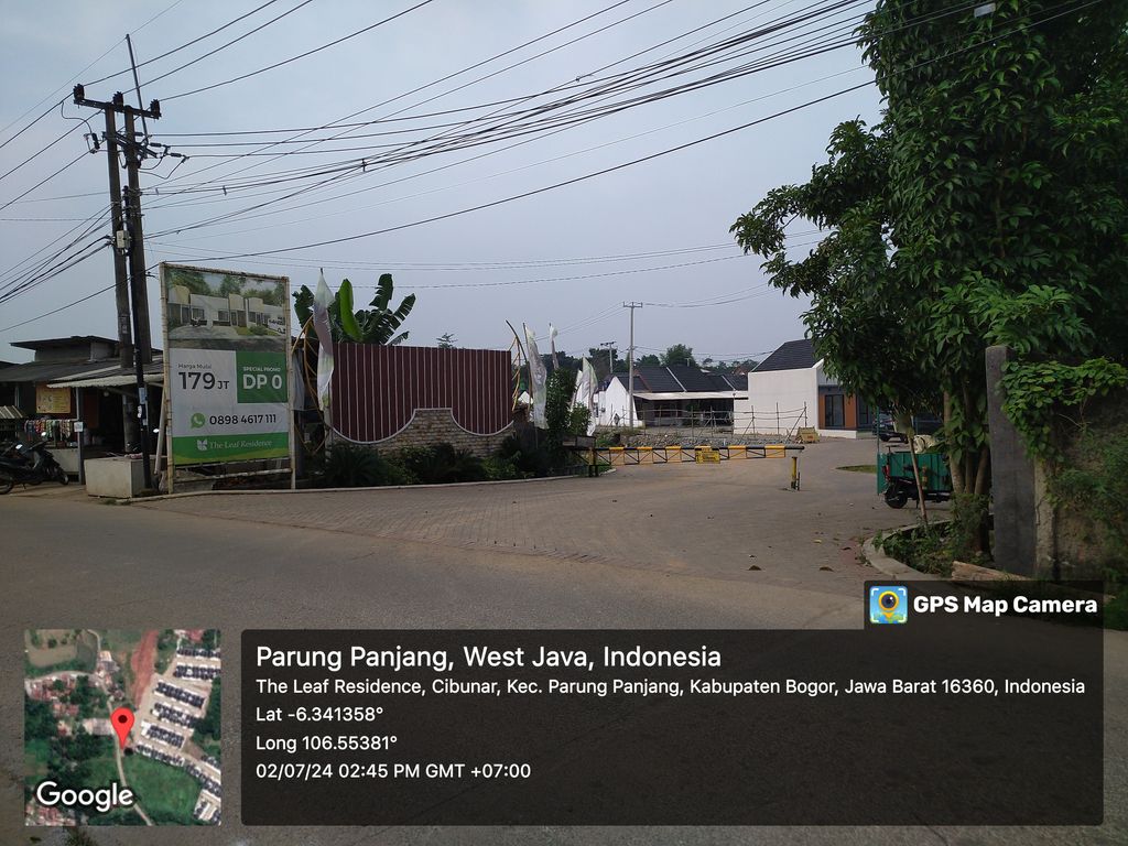 foto gerbang perumahan The Leaf Residence