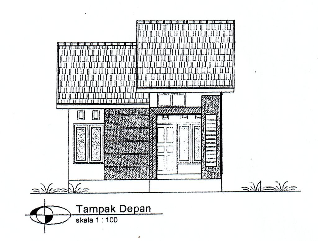 foto tampak rumah tipe topaz 45 perumahan PURI ANGGORO JAYA TANJUNG