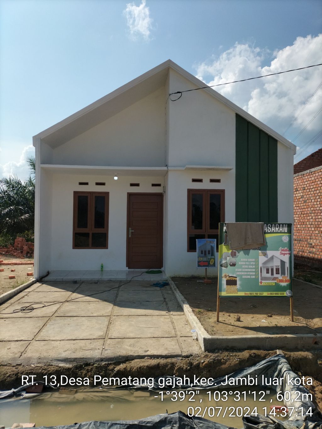foto tampak rumah tipe 36 perumahan Madinah Residence