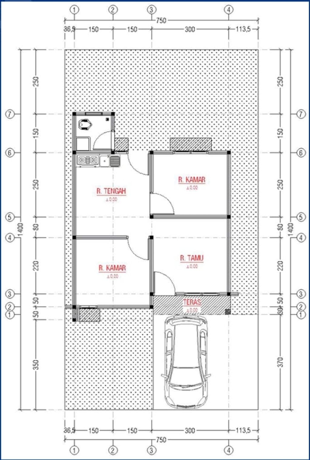 foto denah rumah tipe 36 perumahan Madinah Residence