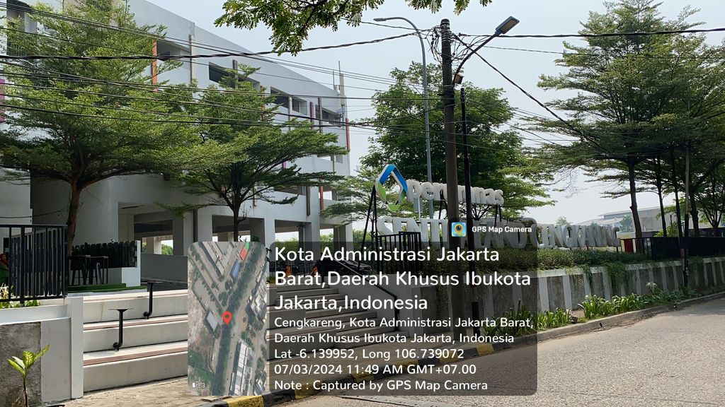 foto posisi tengah perumahan Samesta Sentraland Cengkareng