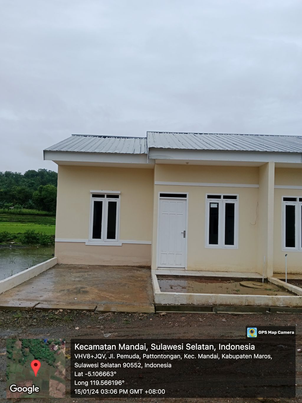 foto tampak rumah tipe 36 perumahan Graha Citra Budiman
