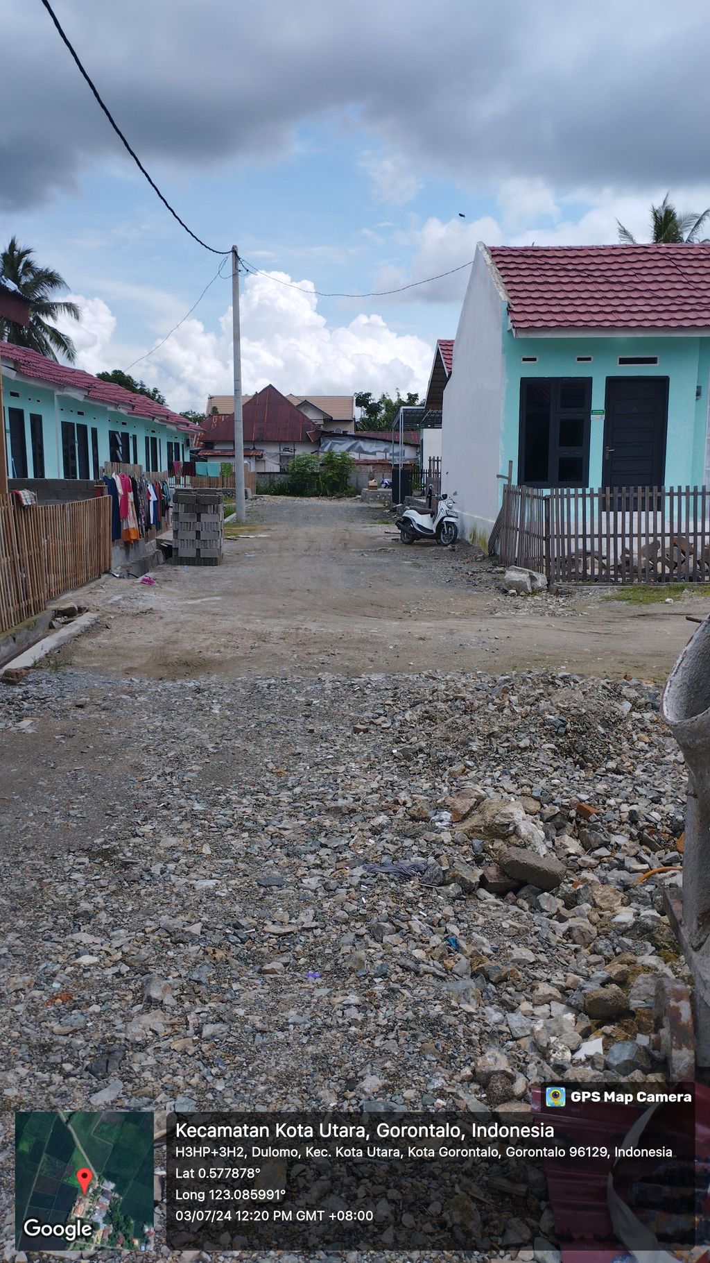 foto posisi tengah perumahan Graha Arsy Sejahtera