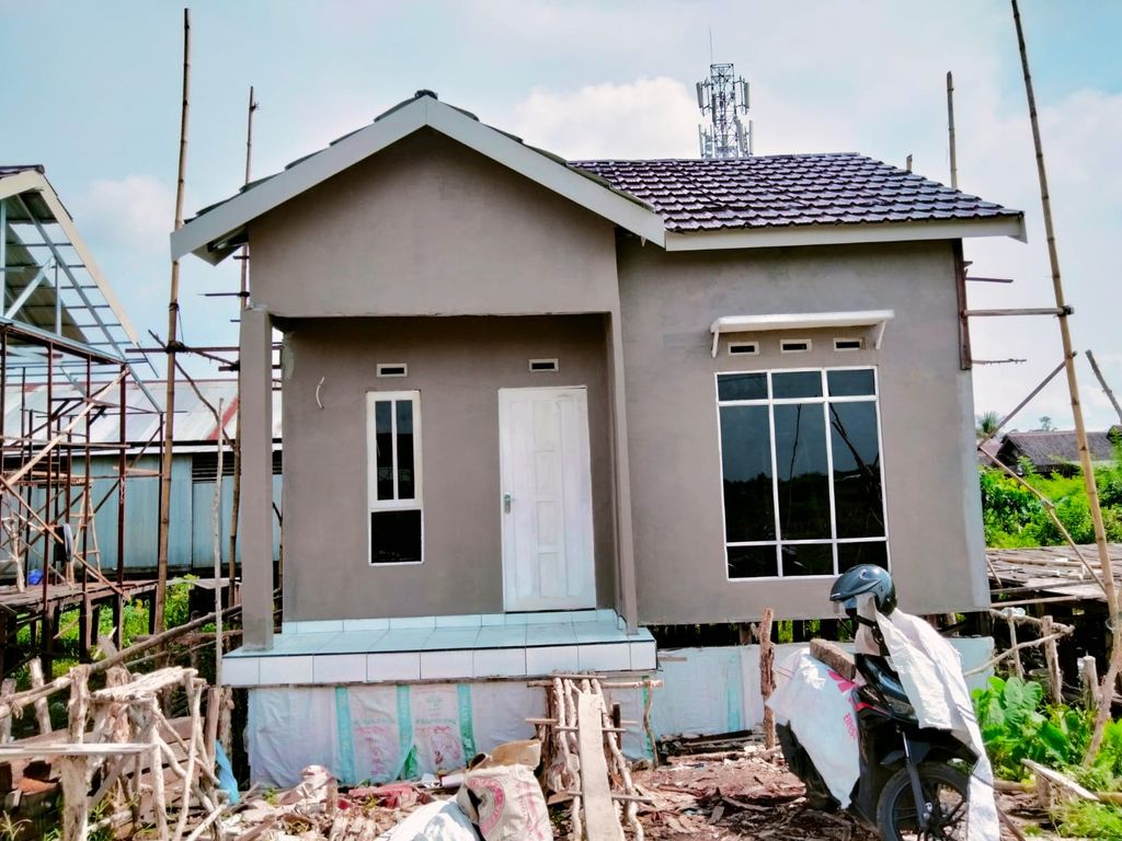 foto tampak rumah tipe 36 perumahan GRAHA TANJUNG REMA