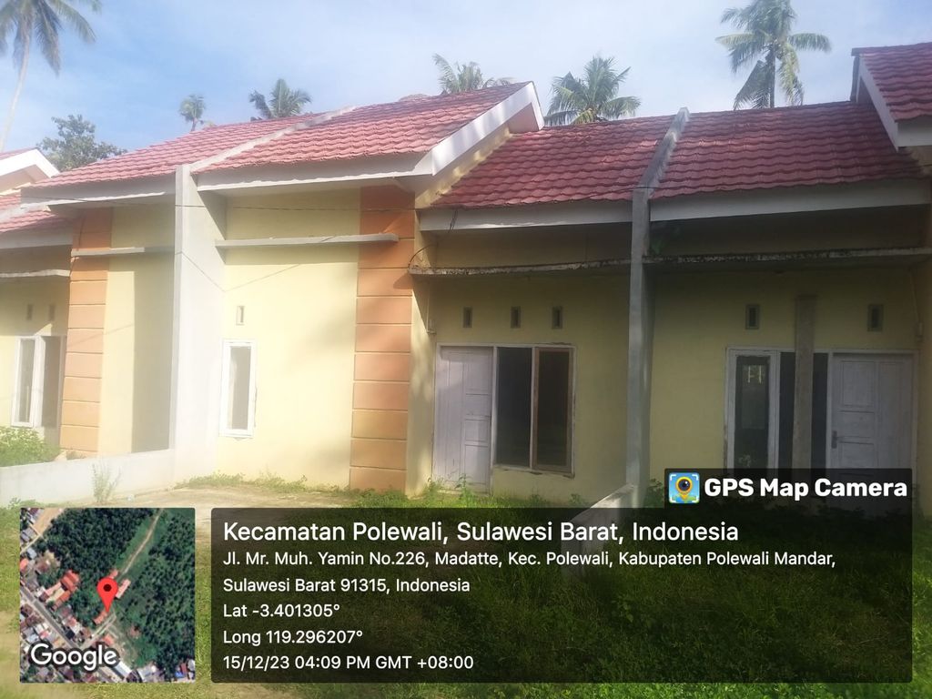 foto tampak rumah tipe 36 perumahan GRAND SULAWESI POLMAN
