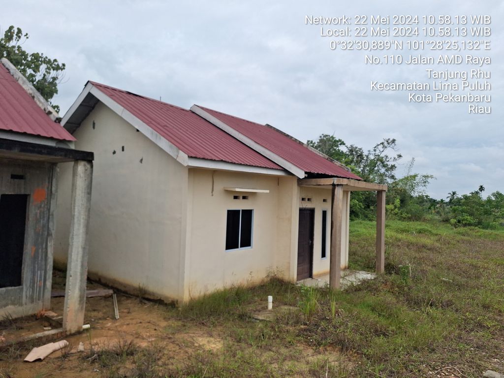 foto tampak rumah tipe 36 perumahan PERUMAHAN PERKASA PERMAI