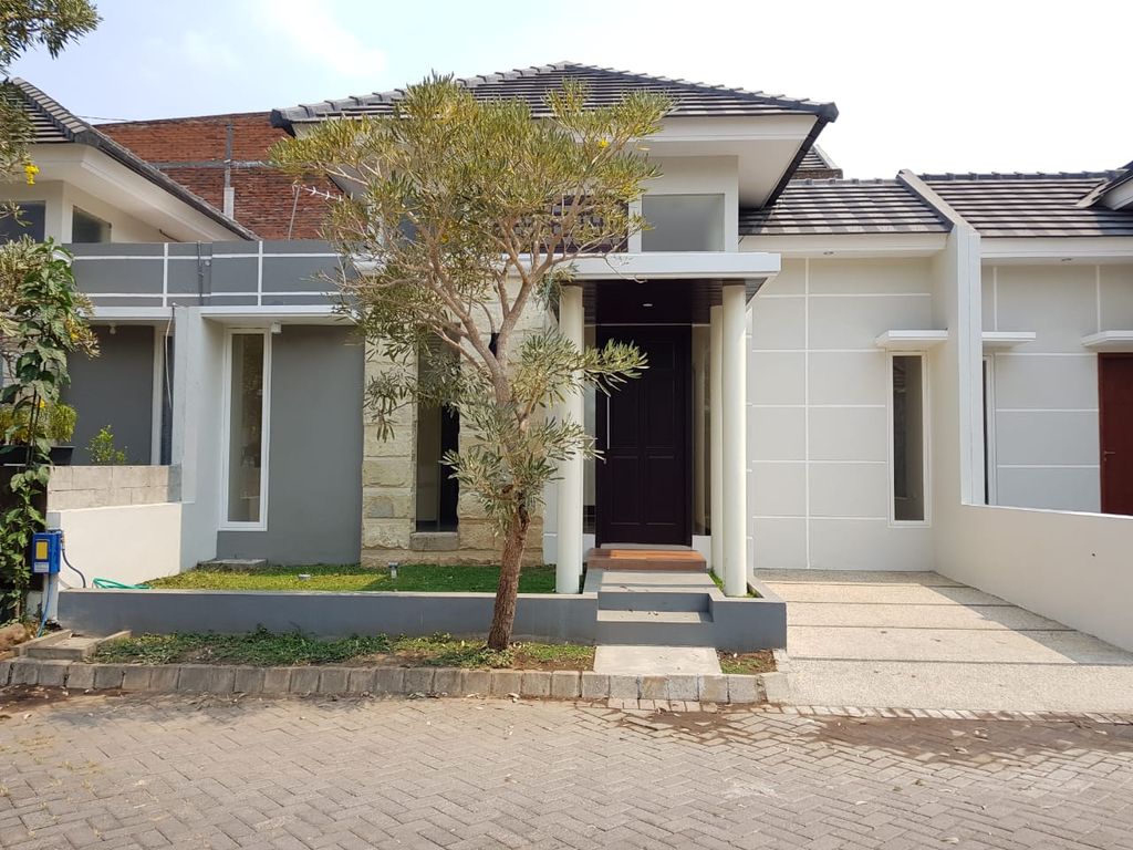 foto tampak rumah tipe 1 lantai N6 perumahan Green Living Residence Cluster N