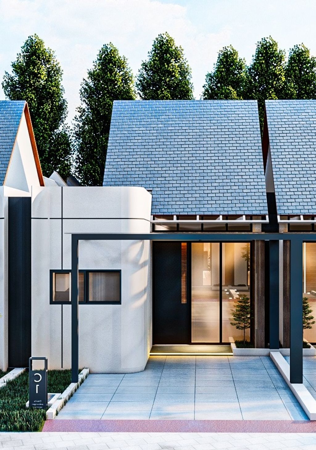 foto tampak rumah tipe Belfast Deluxe perumahan Perumahan Citaville Pedurungan