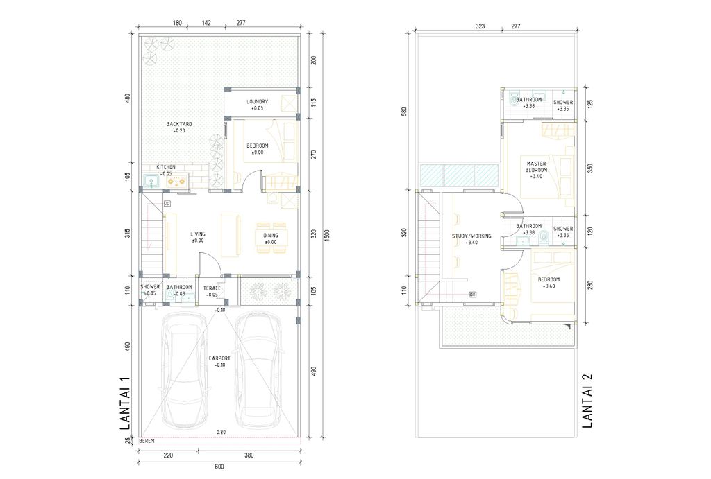 foto denah rumah tipe Calgary Deluxe perumahan Perumahan Citaville Pedurungan