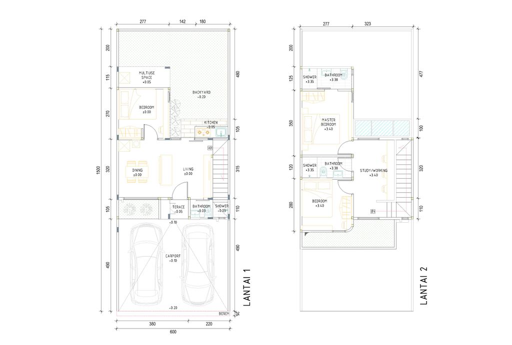 foto denah rumah tipe Calgary Deluxe perumahan Perumahan Citaville Pedurungan