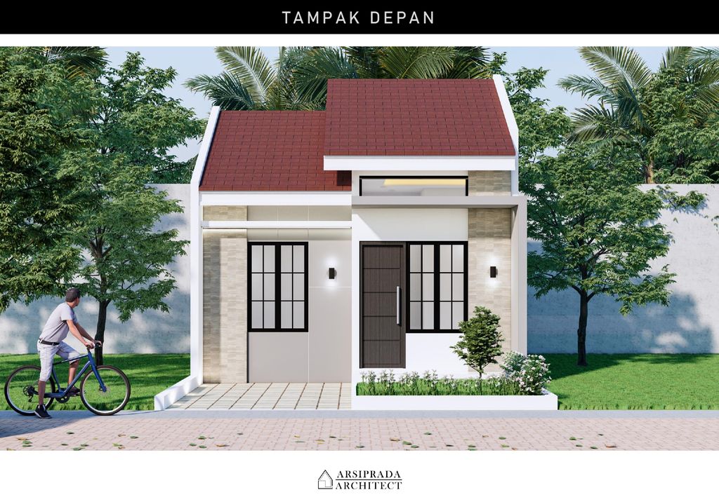 foto tampak rumah tipe 30/72 perumahan New Widya Asri
