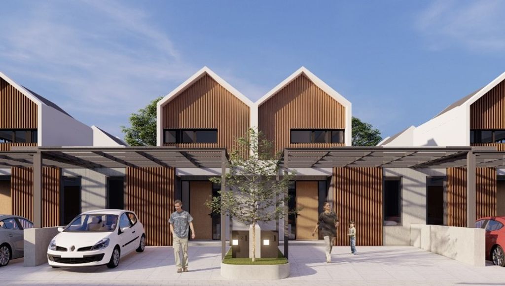 foto tampak rumah tipe 51 Standar Blok E3 perumahan Umma Arsa