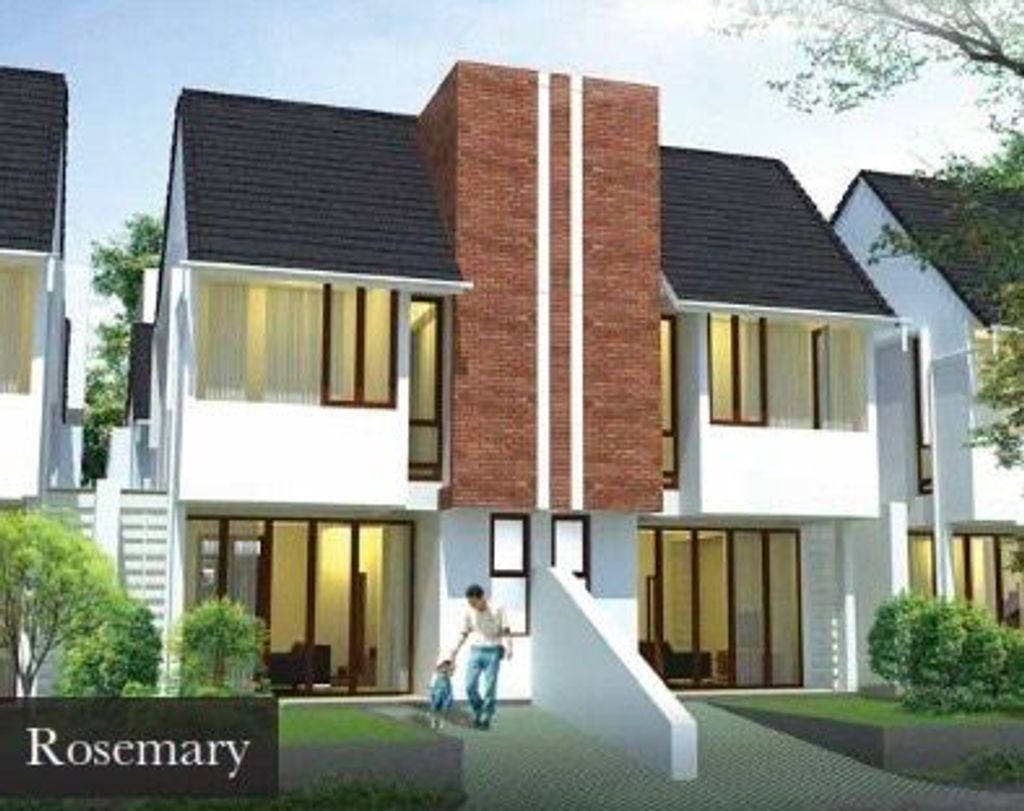 foto tampak rumah tipe Rosemary perumahan Vida Bekasi - Cluster Botanica
