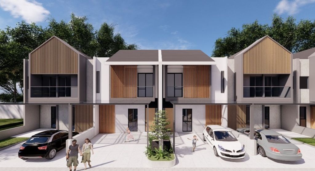 foto tampak rumah tipe 70 Standar Blok B6 perumahan Umma Arsa