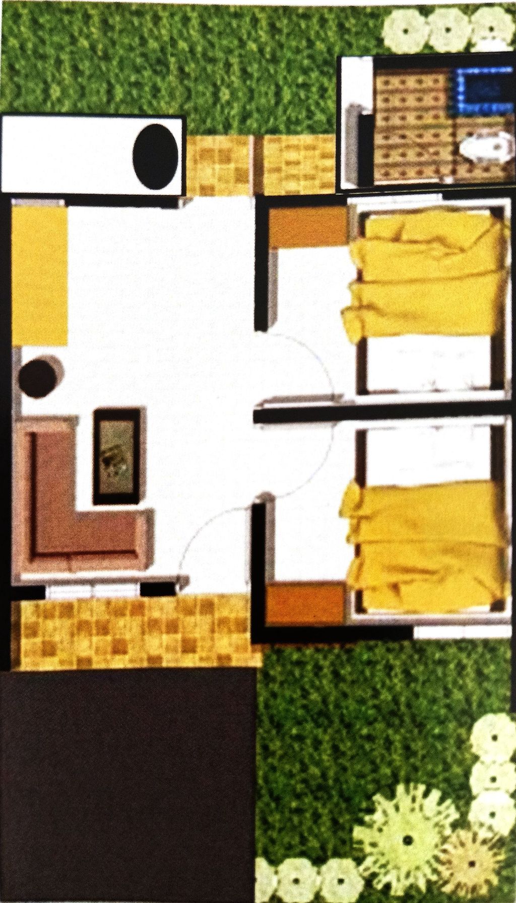 foto denah rumah tipe 36 RSH perumahan GRIYA PUAN MAHARANI