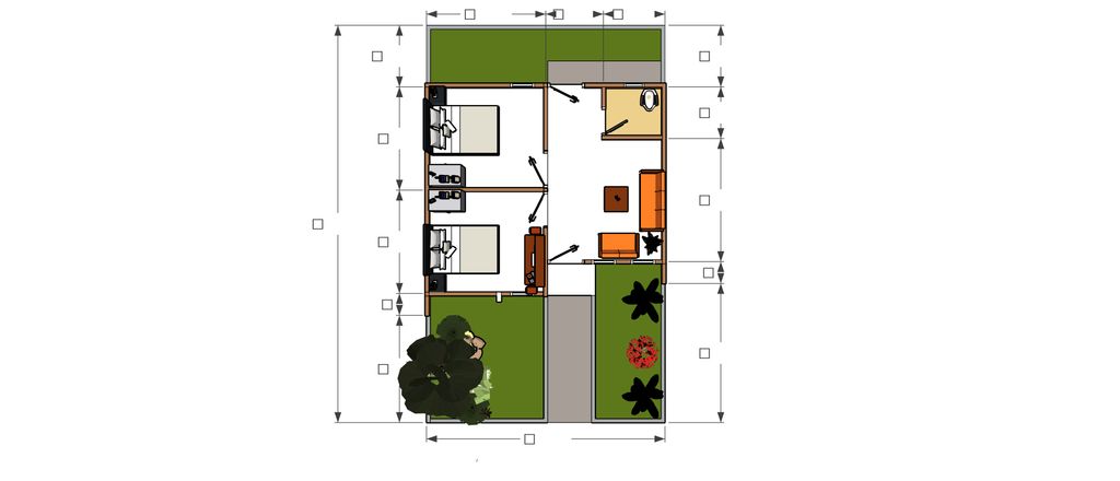 foto denah rumah tipe 30/60 perumahan BINTANG 88