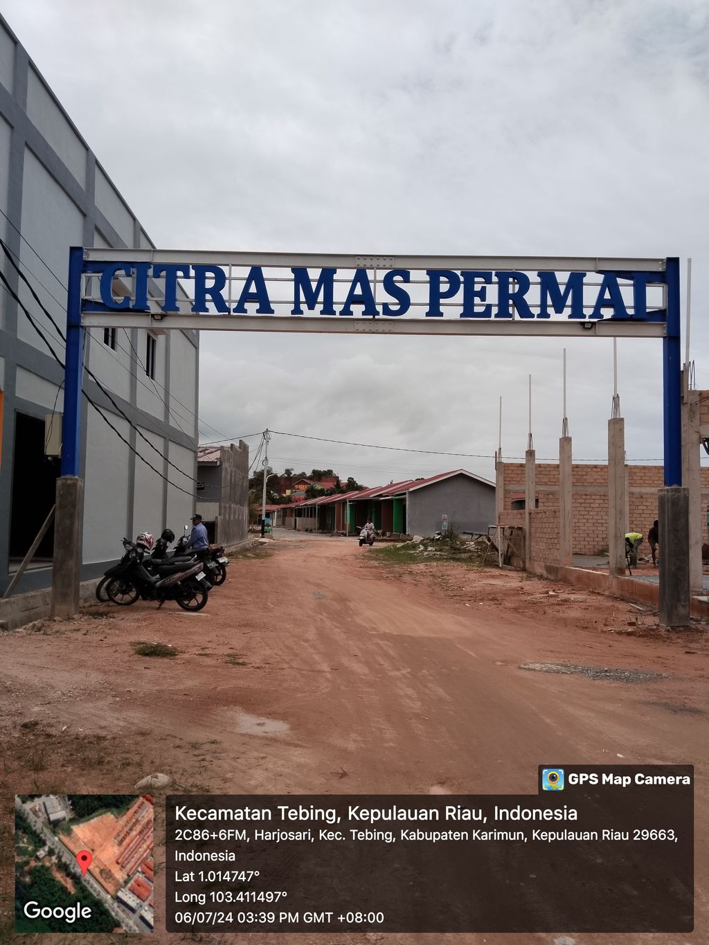 foto gerbang perumahan Ruko Citra Mas
