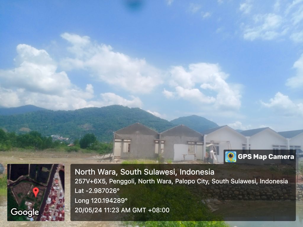foto tampak rumah tipe 36 perumahan Mutiara Palopo Residence
