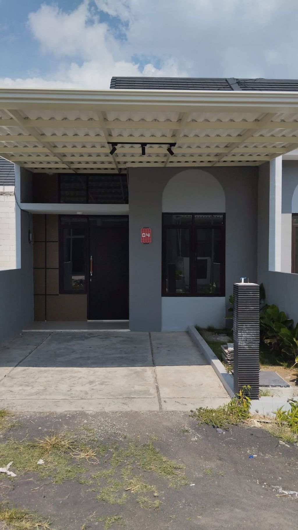foto tampak rumah tipe HARUKA 35X60 perumahan MUARA GARDEN JAVANA