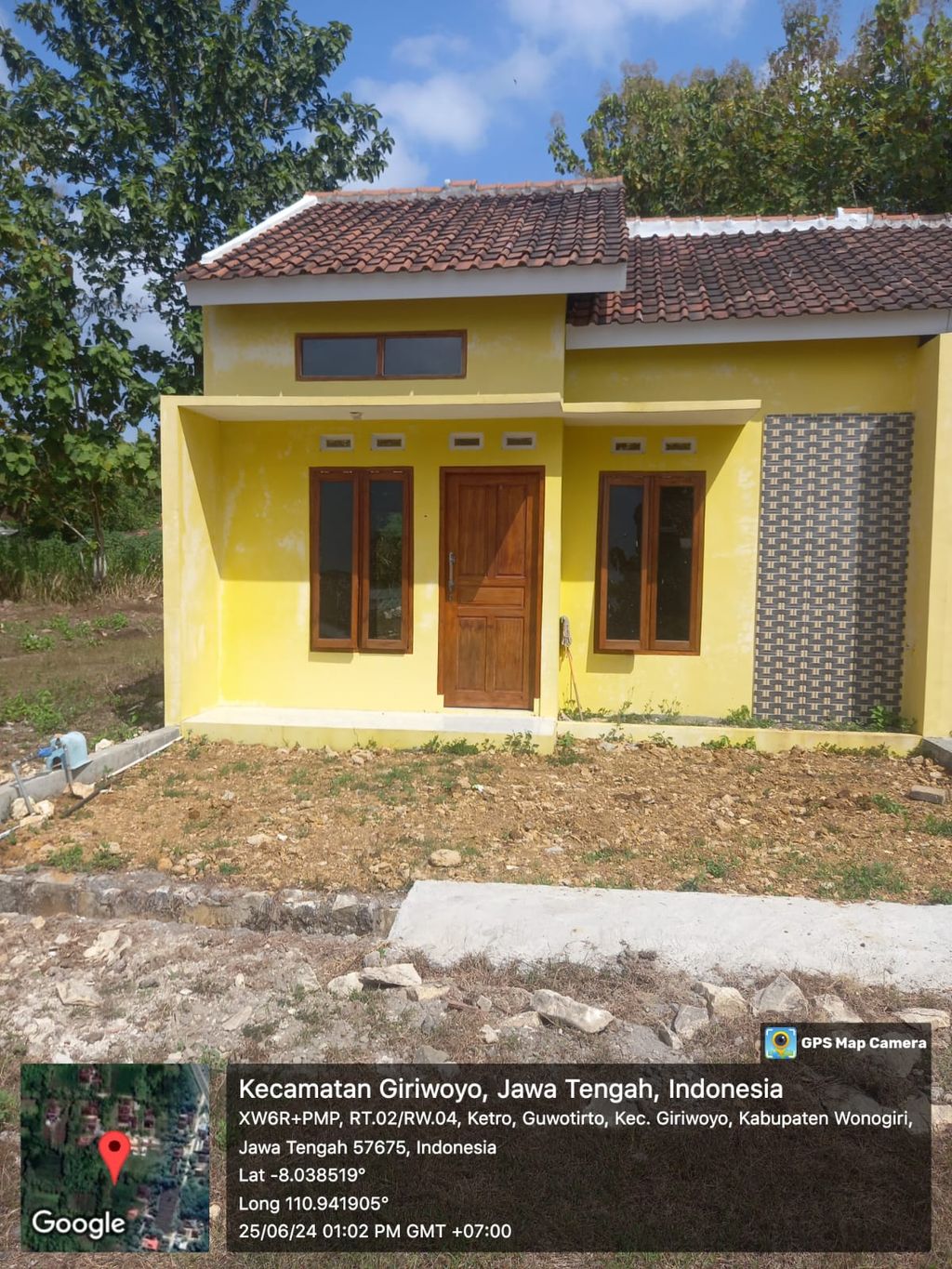 foto tampak rumah tipe 36 perumahan GIRIWOYO INDAH 2