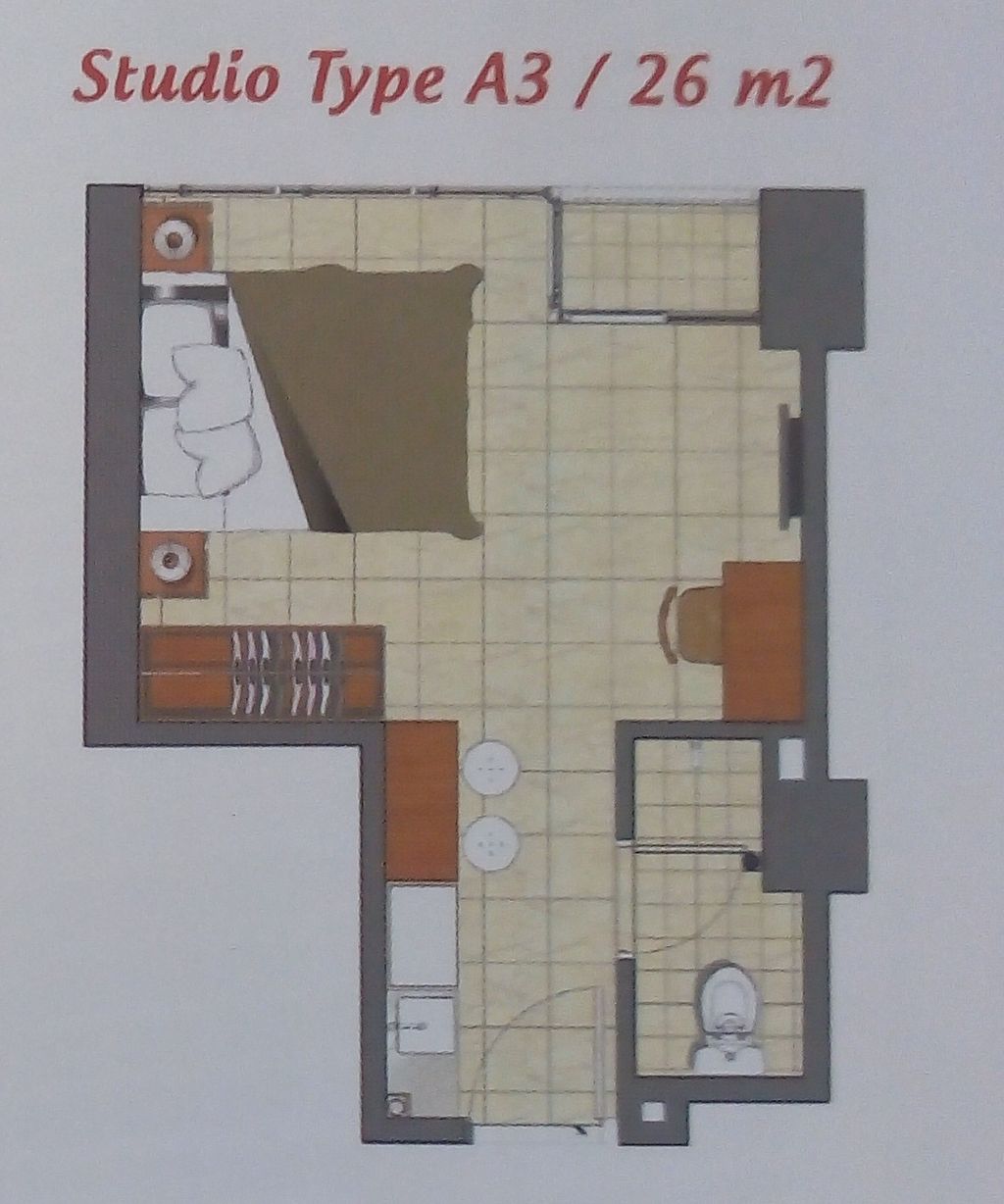 foto denah rumah tipe A3 perumahan Apartemen Callia&Tifolia Pulomas Park Center