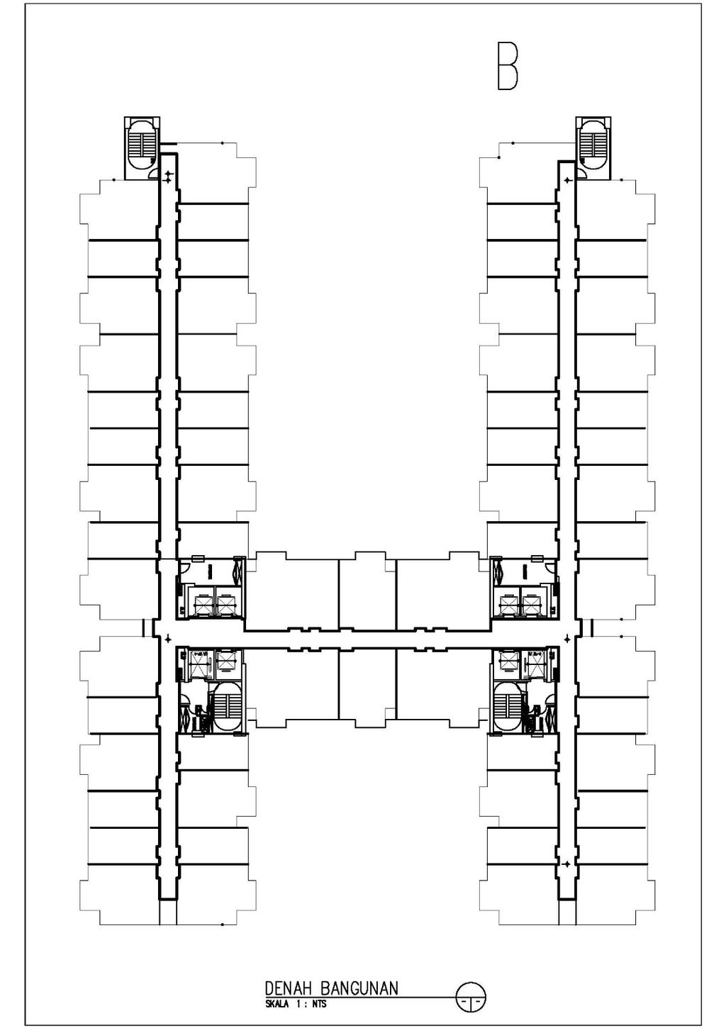 foto denah rumah tipe 2BR -VIEW POOL perumahan APARTEMEN THE NEST DIPURI