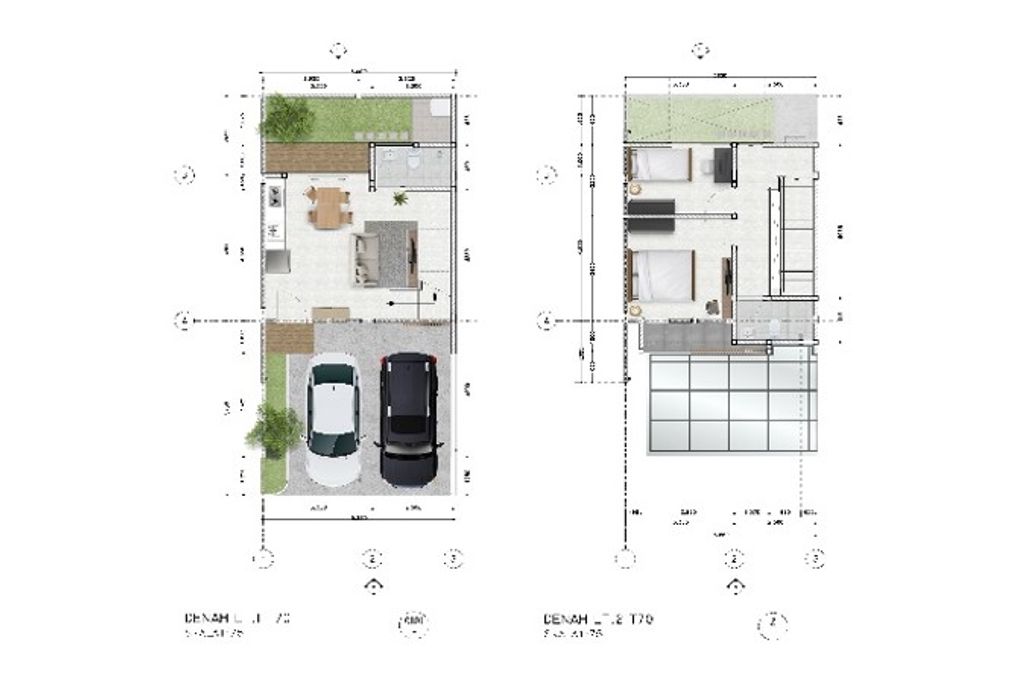 foto denah rumah tipe 70 Standar (Blok B8) perumahan Umma Arsa