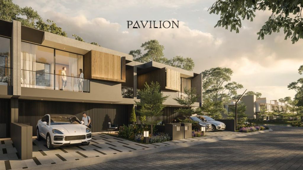 foto tampak rumah tipe LAKE VISTA F-021 - PAVILION perumahan Shila At Sawangan