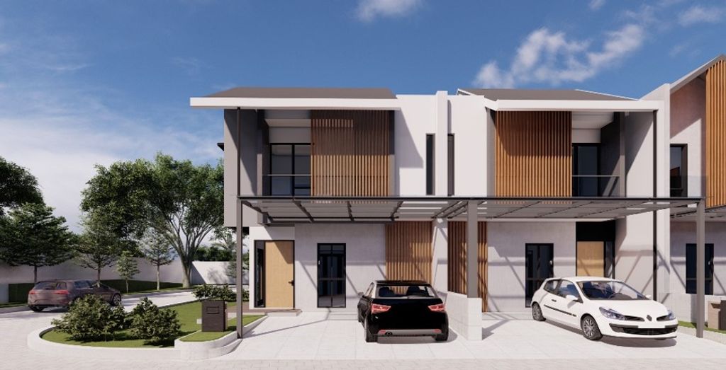foto tampak rumah tipe 70 Hook Blok F9 perumahan Umma Arsa
