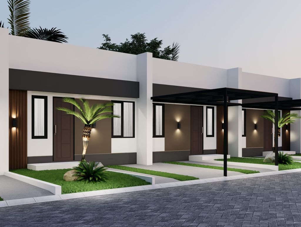 foto tampak rumah tipe 30/60 perumahan KOTA-KU RESIDENCE 2