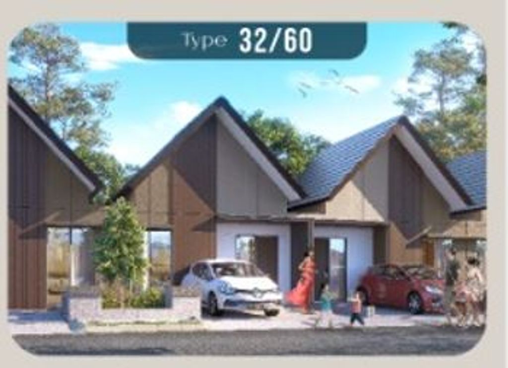 foto tampak rumah tipe 32/60 perumahan CITRA SWARNA TEMBONG CITY JUNI 2024