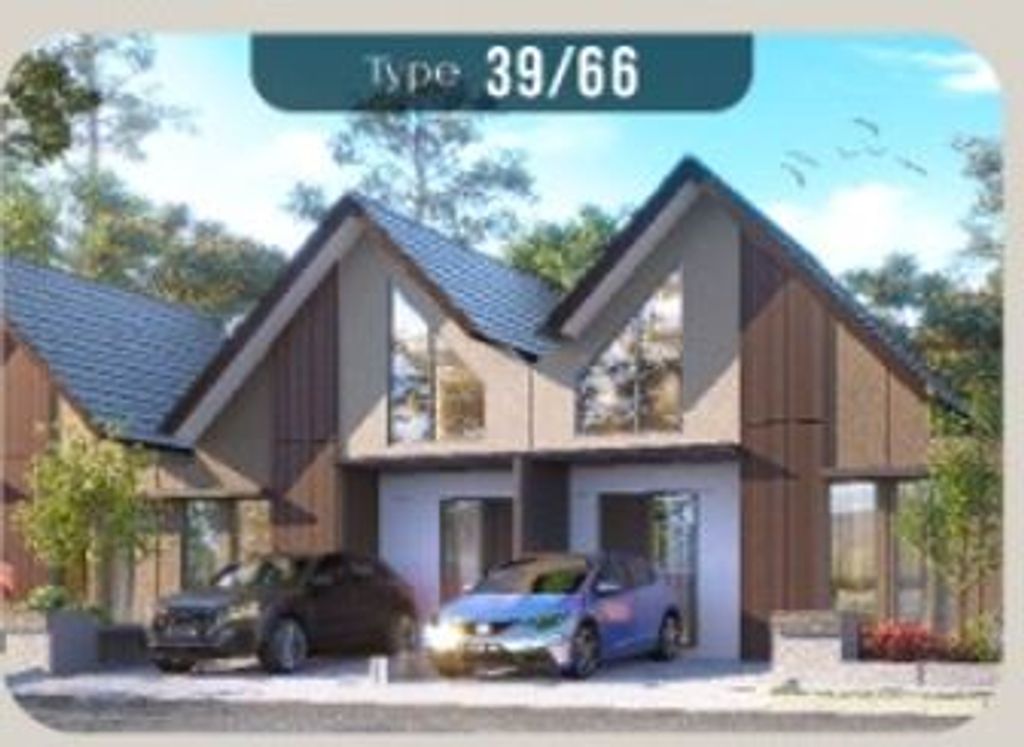 foto tampak rumah tipe 39/66 perumahan CITRA SWARNA TEMBONG CITY JUNI 2024
