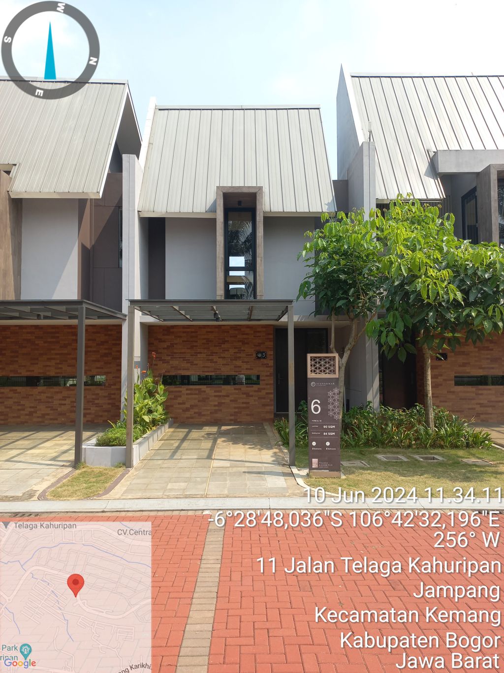 foto tampak rumah tipe 6.B perumahan TAMAN GANESHA