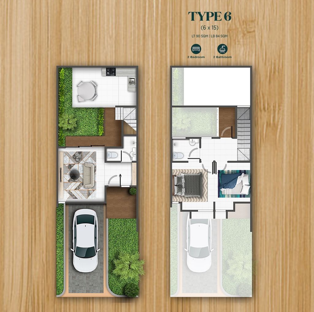 foto denah rumah tipe 6.B perumahan TAMAN GANESHA