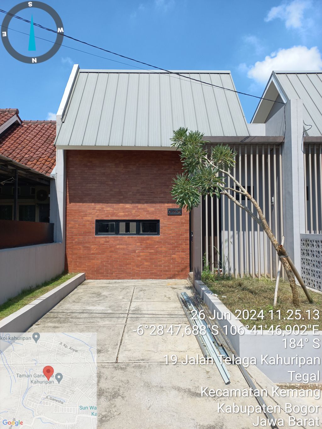 foto tampak rumah tipe 6.C perumahan TAMAN GANESHA