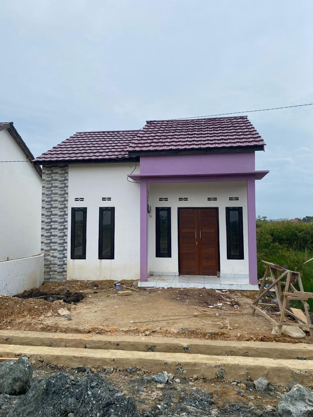 foto tampak rumah tipe 36 perumahan Plajau mulia residence