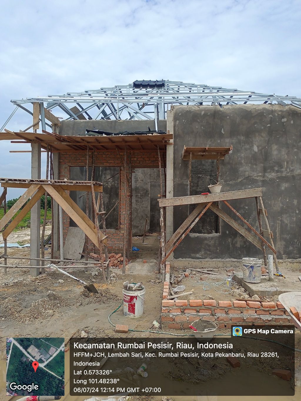 foto denah rumah tipe RSH perumahan PERUMAHAN GRIYA RANZA RUMBAI