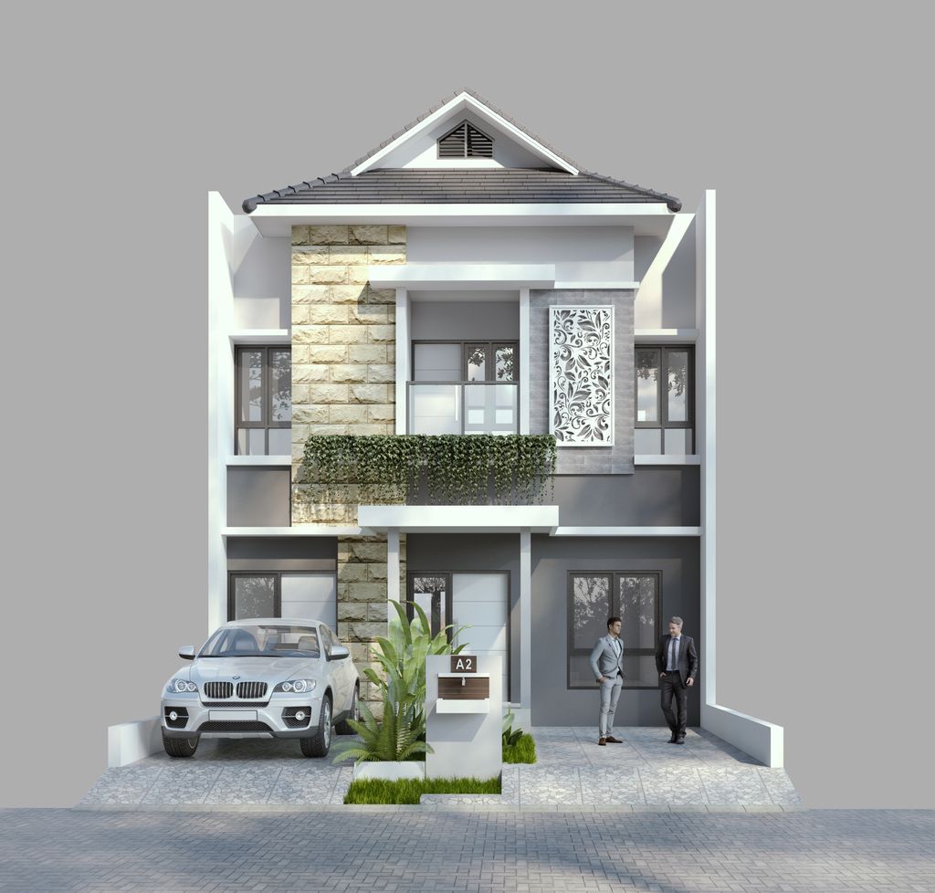 foto tampak rumah tipe 135/120 perumahan ECO MEDAYU